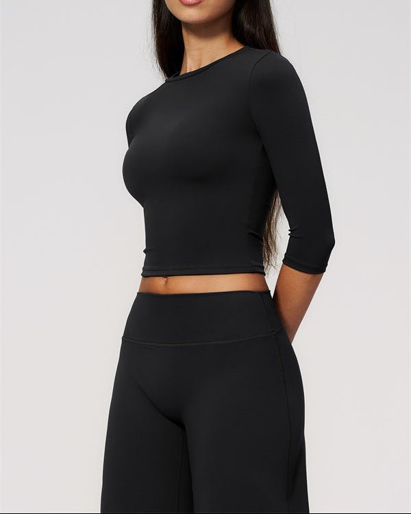 Half Sleeve Wide Leg Crop SetVOLTRA FIT