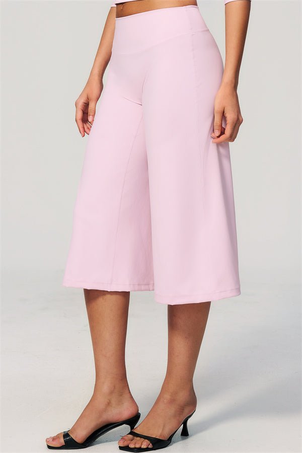 Half Sleeve Wide Leg Crop SetVOLTRA FIT