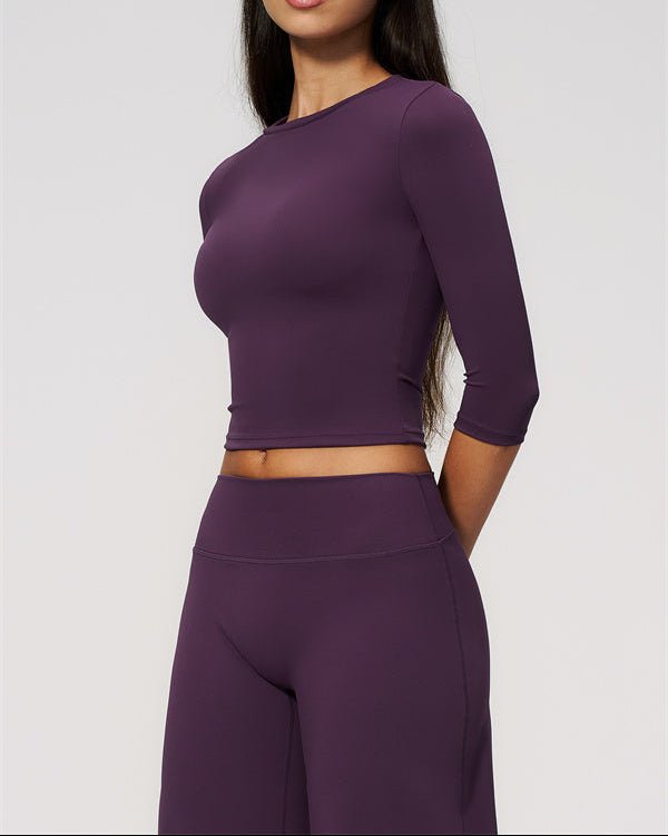 Half Sleeve Wide Leg Crop SetVOLTRA FIT