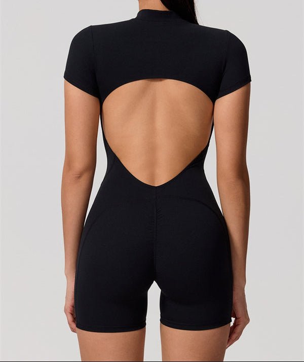 Half-Zip Open Back Sculpt RomperVOLTRA FIT