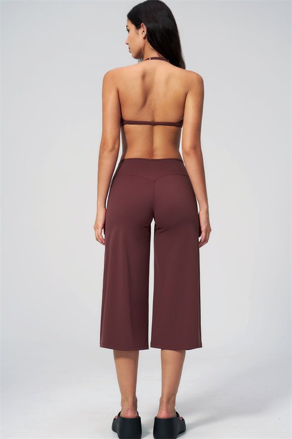 Halter Bra & Wide Leg Crop SetVOLTRA FIT