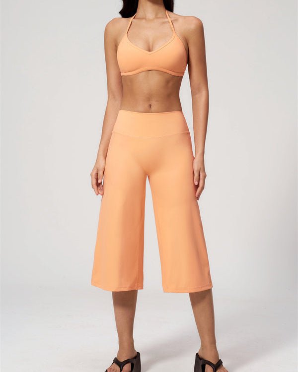 Halter Bra & Wide Leg Crop SetVOLTRA FIT