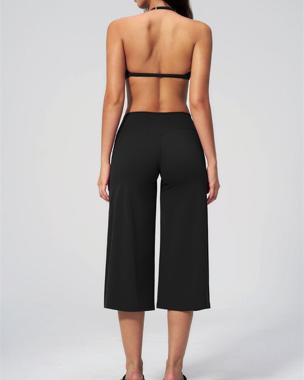 Halter Bra & Wide Leg Crop SetVOLTRA FIT