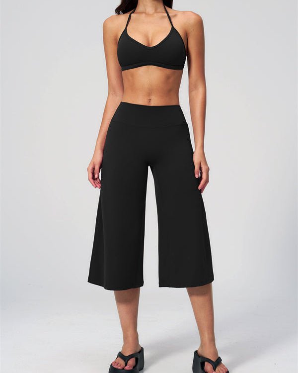 Halter Bra & Wide Leg Crop SetVOLTRA FIT