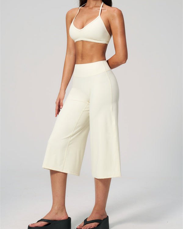 Halter Bra & Wide Leg Crop SetVOLTRA FIT