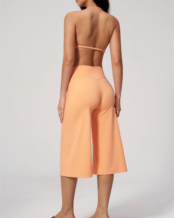 Halter Bra & Wide Leg Crop SetVOLTRA FIT