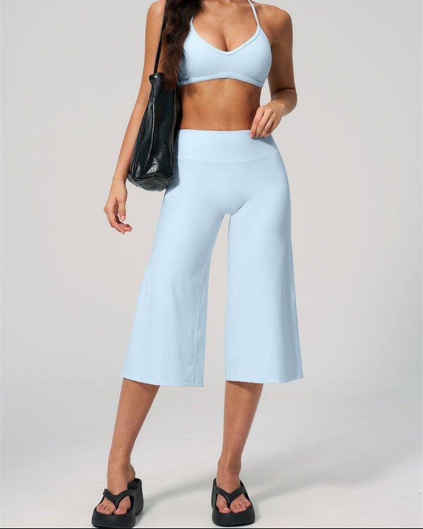 Halter Bra & Wide Leg Crop SetVOLTRA FIT