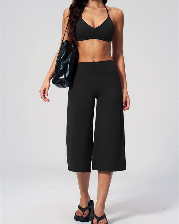 Halter Bra & Wide Leg Crop SetVOLTRA FIT