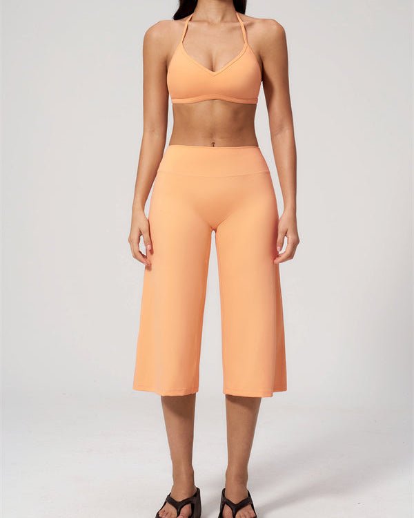 Halter Bra & Wide Leg Crop SetVOLTRA FIT