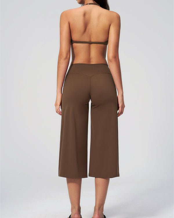 Halter Bra & Wide Leg Crop SetVOLTRA FIT