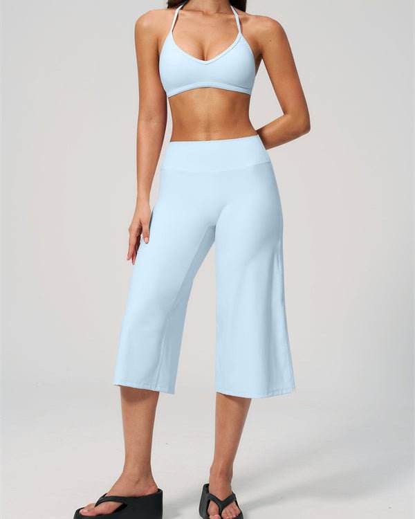 Halter Bra & Wide Leg Crop SetVOLTRA FIT