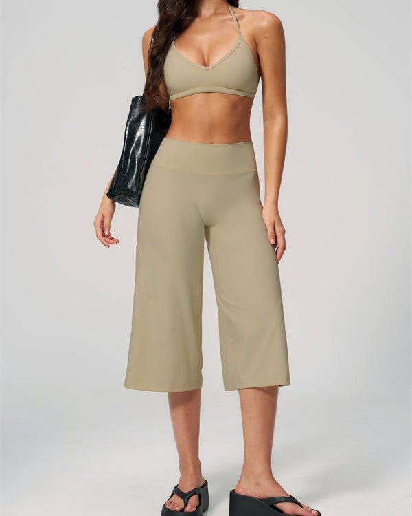 Halter Bra & Wide Leg Crop SetVOLTRA FIT