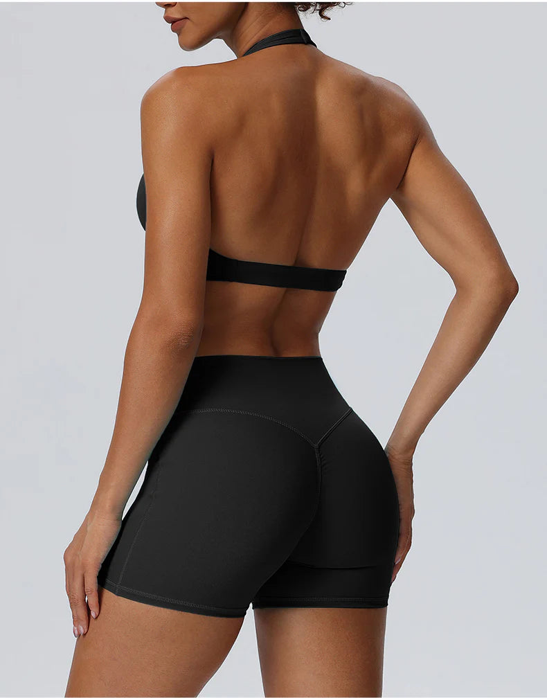 V-Neck Shorts Set