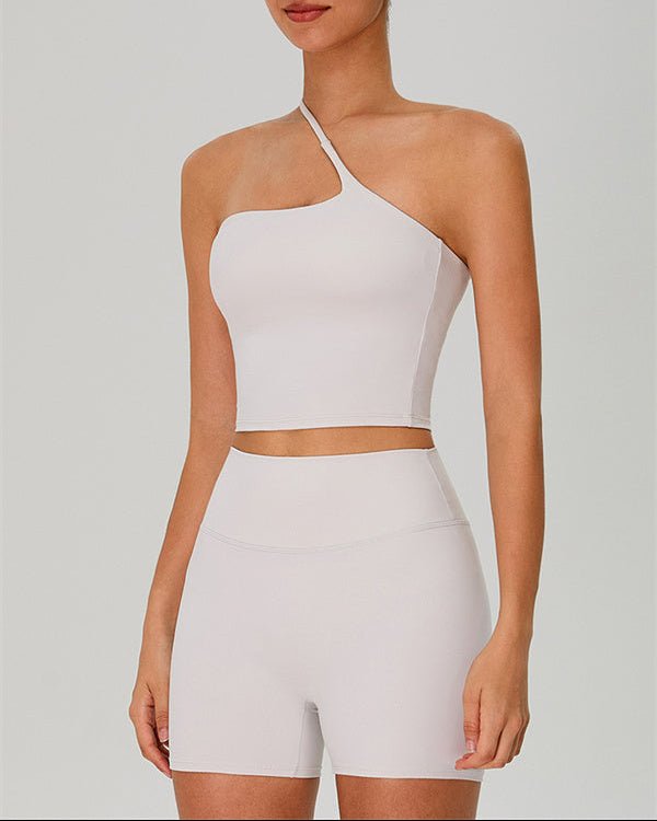 Jewel One-Shoulder Crop TopCrop Tops & TeesVOLTRA FIT