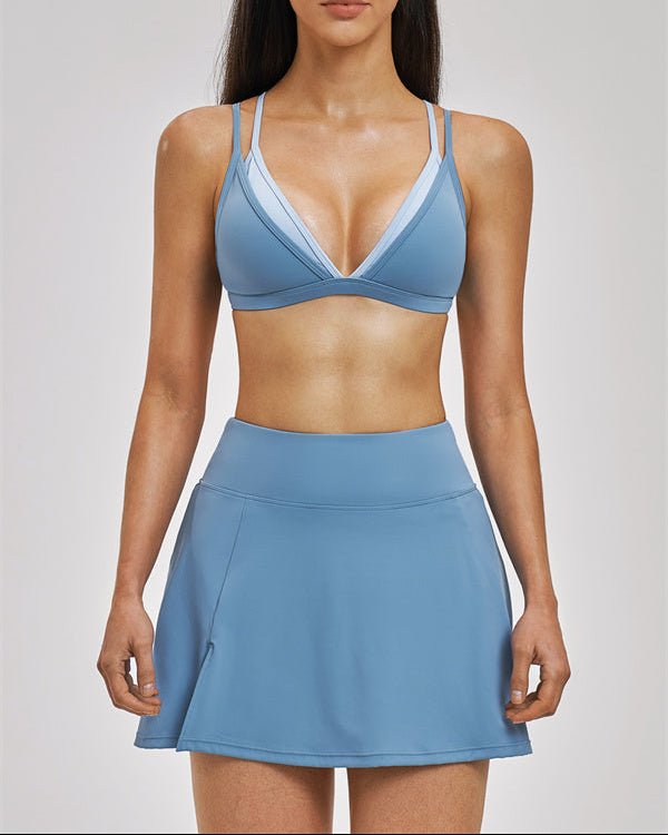 Layered Sports Bra Skirt SetVOLTRA FIT