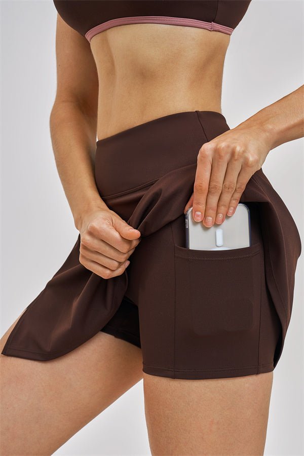 Layered Sports Bra Skirt SetVOLTRA FIT