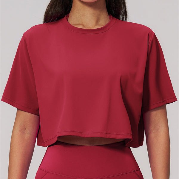 Liora Cropped Workout T-ShirtShirts & TopsVOLTRA FIT