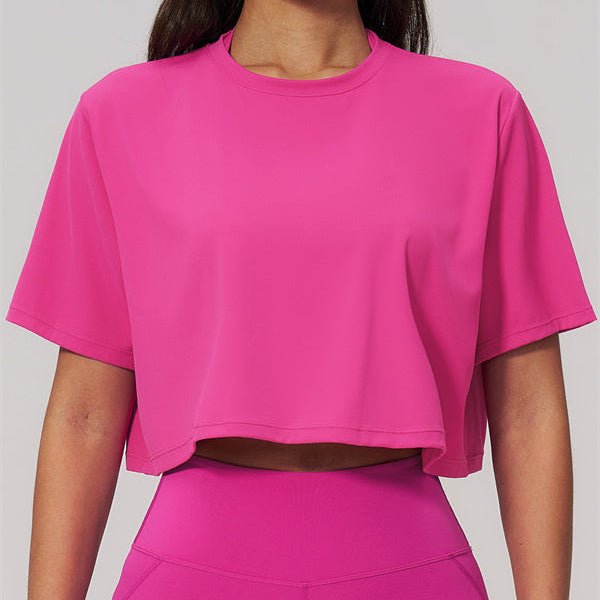 Liora Cropped Workout T-ShirtShirts & TopsVOLTRA FIT