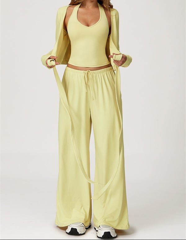Long Sleeve Drawstring Crop TopVOLTRA FIT