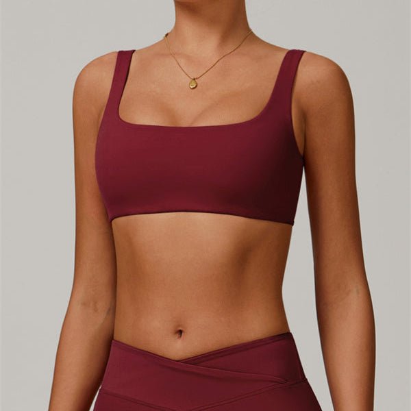 Open Back Square Neck Sports BraVOLTRA FIT