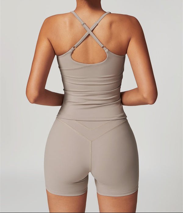 Serelle Cross-Back Workout VestCrop Tops & TeesVOLTRA FIT
