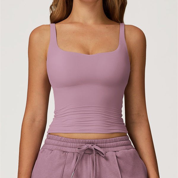 Serelle Ribbed Wide-Neck Crop TopCrop Tops & TeesVOLTRA FIT