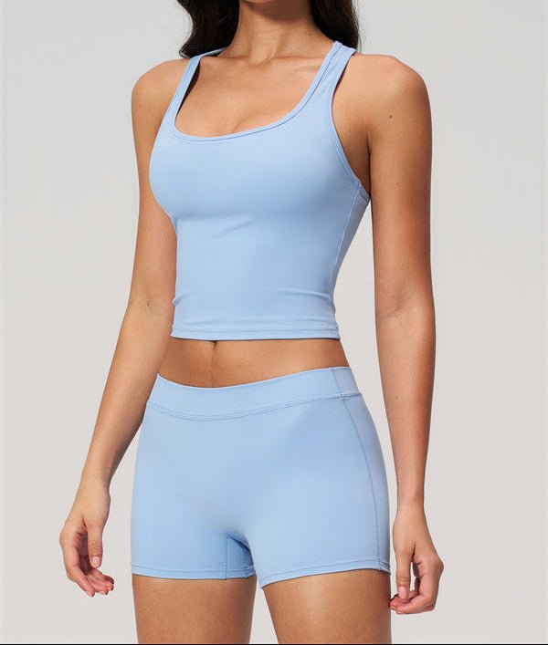 Square Neck Shorts SetVOLTRA FIT