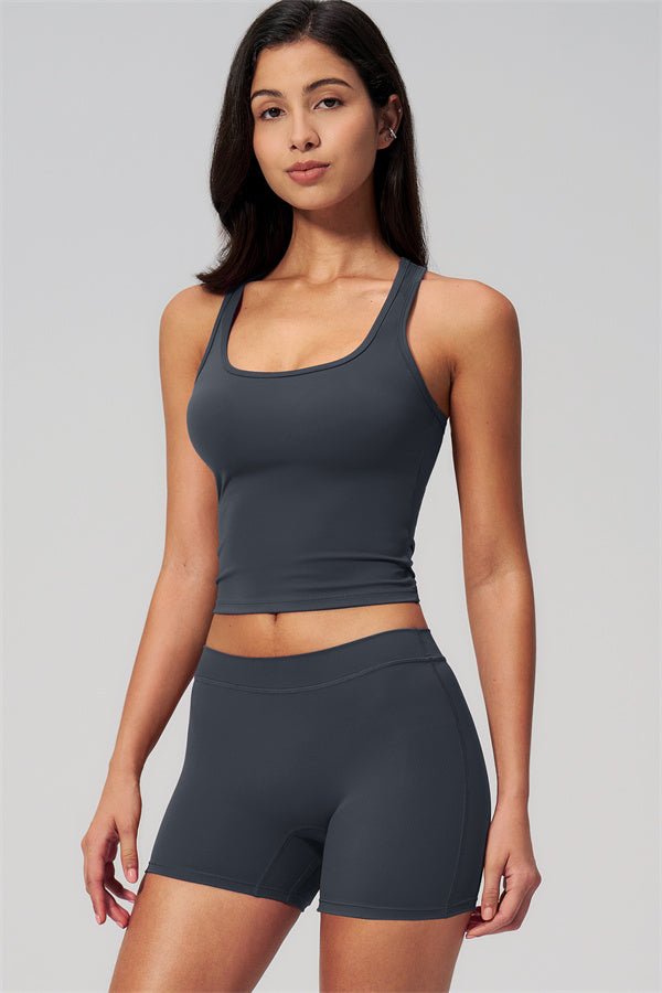 Square Neck Shorts SetVOLTRA FIT
