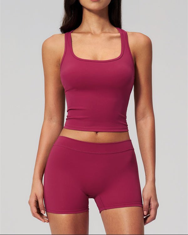 Square Neck Shorts SetVOLTRA FIT