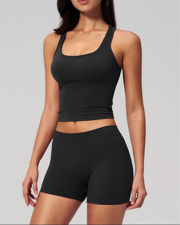 Square Neck Shorts SetVOLTRA FIT