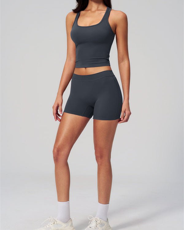 Square Neck Shorts SetVOLTRA FIT