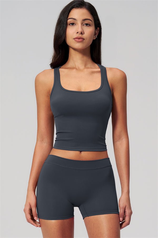 Square Neck Shorts SetVOLTRA FIT