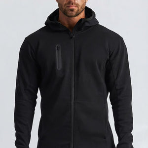 Sport Hoodie Two Piece Sweatsuit Casual Tracksuits Men's Jogger Sets for Outdoor Climbing Breathable Plus Size Adults Autumn