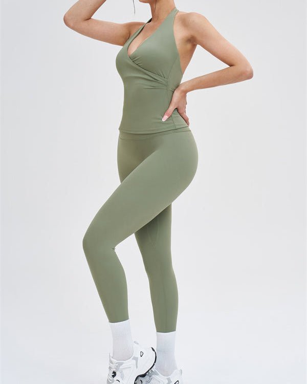 The Stride Crop Top Isabella Leggings 2-Piece SetVOLTRA FIT