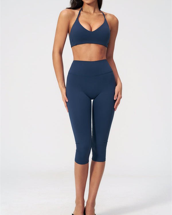 V-Neck Capri Leggings SetVOLTRA FIT