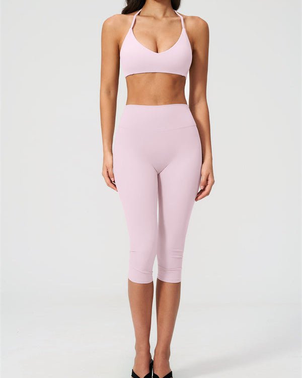 V-Neck Capri Leggings SetVOLTRA FIT