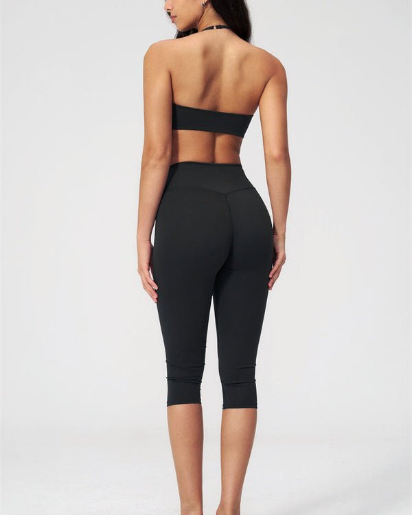 V-Neck Capri Leggings SetVOLTRA FIT