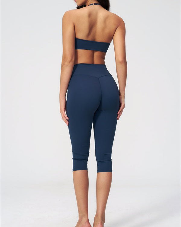 V-Neck Capri Leggings SetVOLTRA FIT