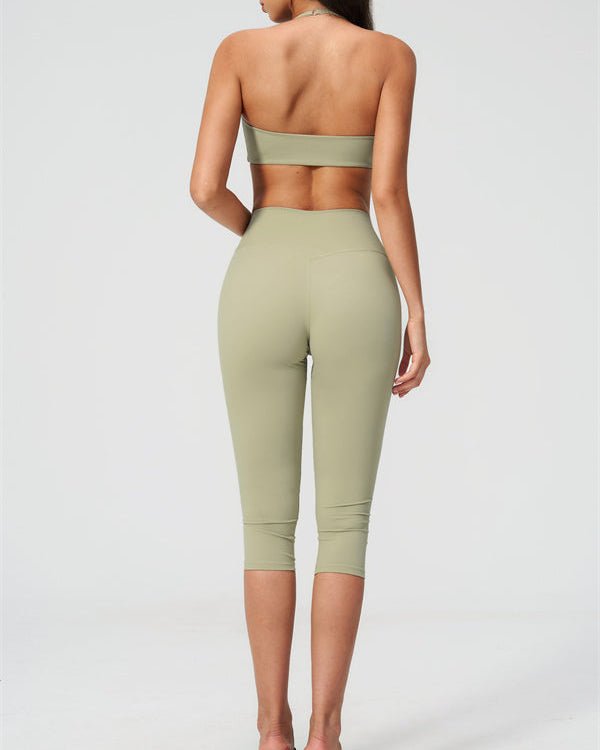 V-Neck Capri Leggings SetVOLTRA FIT
