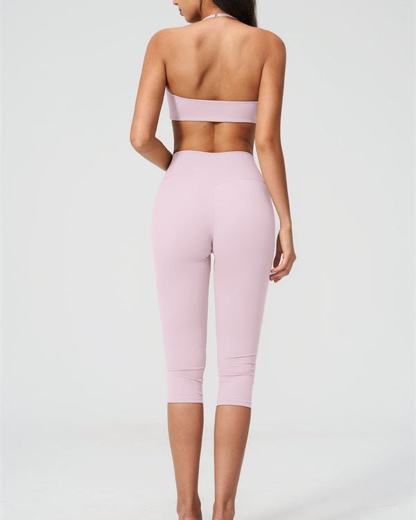 V-Neck Capri Leggings SetVOLTRA FIT