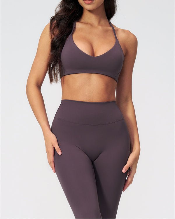 V-Neck Capri Leggings SetVOLTRA FIT