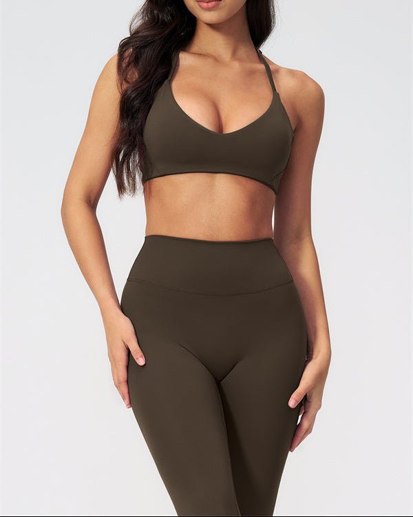 V-Neck Capri Leggings SetVOLTRA FIT