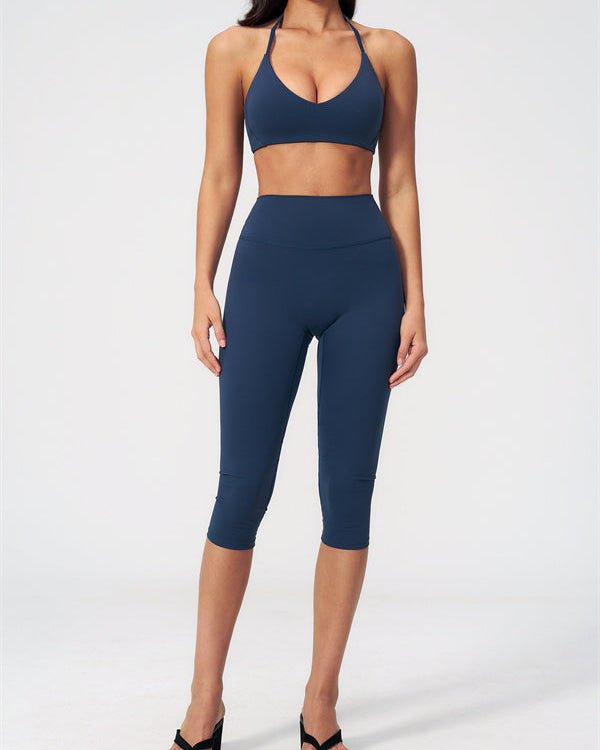 V-Neck Capri Leggings SetVOLTRA FIT