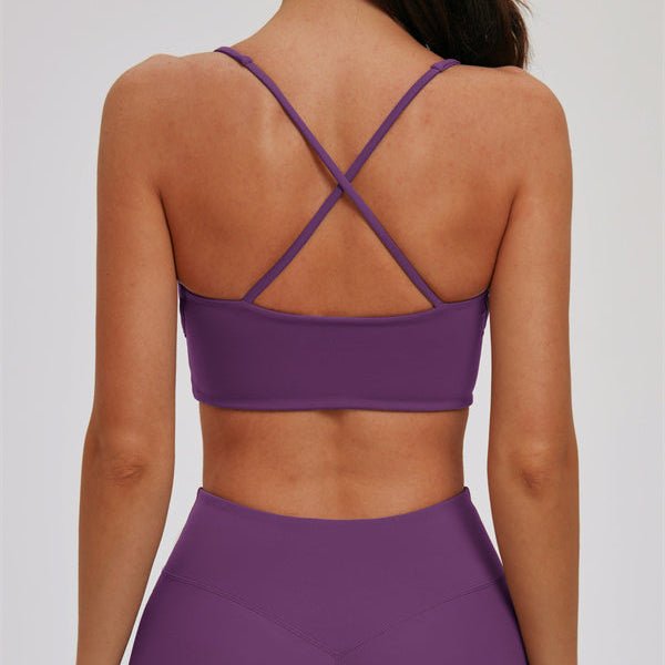 V-Neck Cross Back Sports BraSports BrasVOLTRA FIT