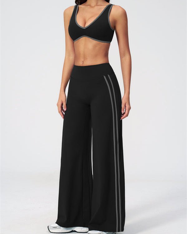 V-Neck Straight Leg SetVOLTRA FIT