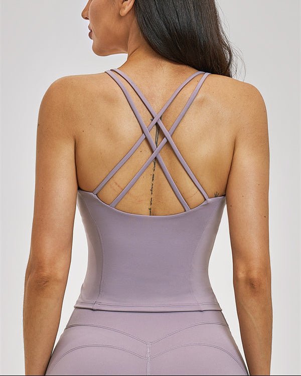 Valenne Cross-Back Crop TopCrop Tops & TeesVOLTRA FIT