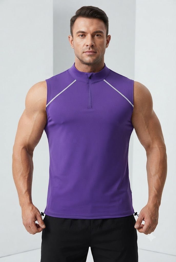 Velocity Quarter-Zip Training TankSports VestVOLTRA FIT