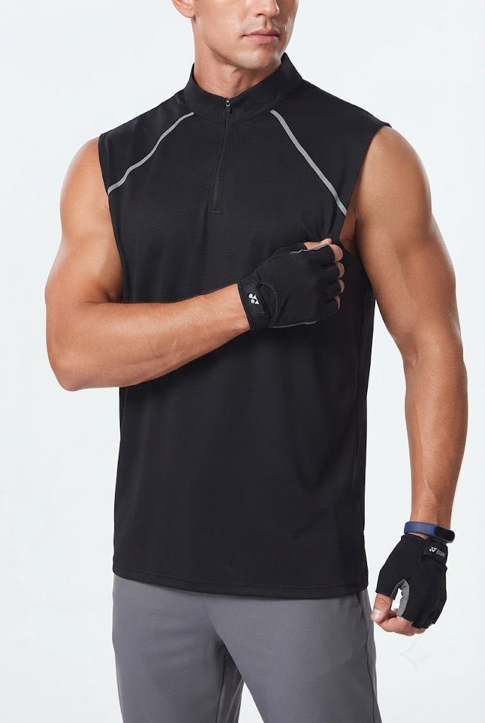 Velocity Quarter-Zip Training TankSports VestVOLTRA FIT