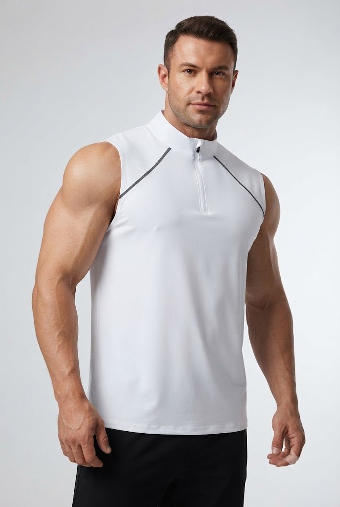 Velocity Quarter-Zip Training TankSports VestVOLTRA FIT