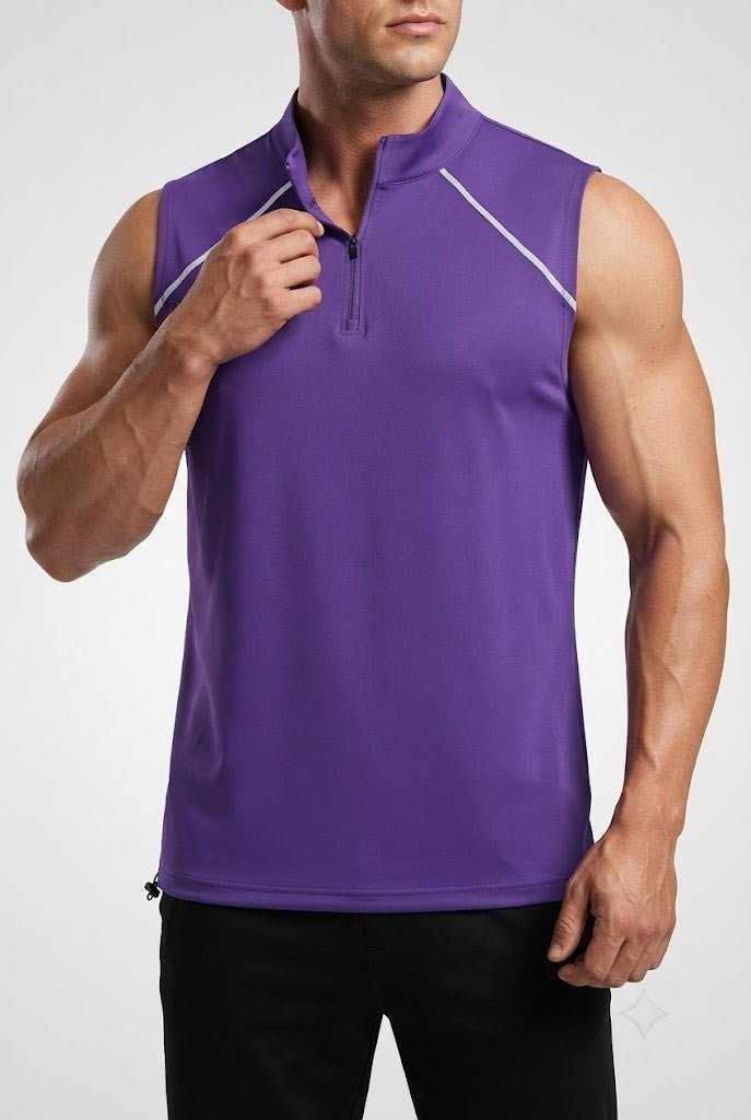 Velocity Quarter-Zip Training TankSports VestVOLTRA FIT